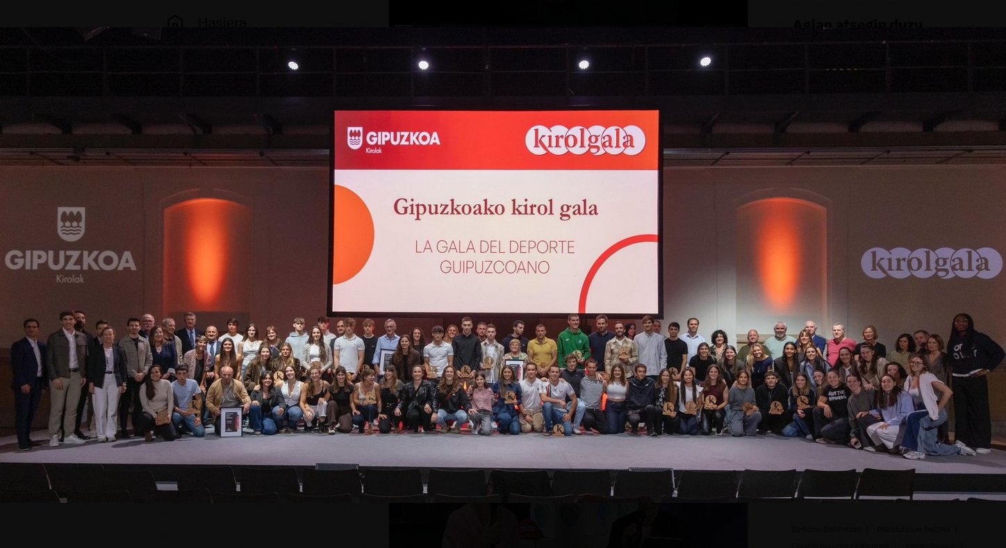 Kirolgala, gipuzkoarren Kirola, kirolak, saria, premios, tximist